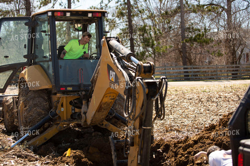 Installing Field Drainage Tile 7245