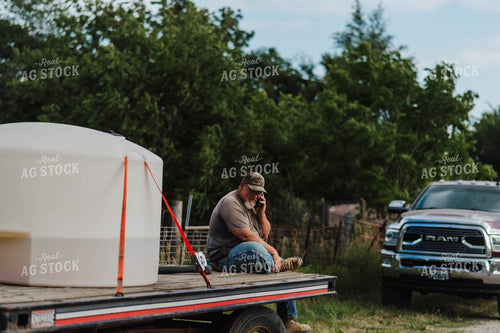 Farmer Talking on Phone 115183