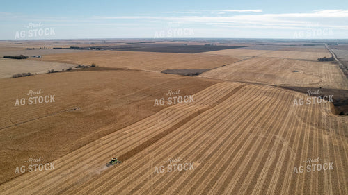Aerial Corn Harvest 114005