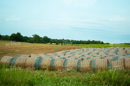 Hay Wrapped in Red, White and Blue 71023