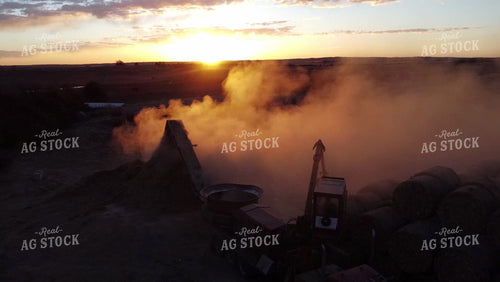 Grinding Feed at Sunset 223003