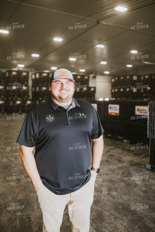 Man in Seed Warehouse 5372