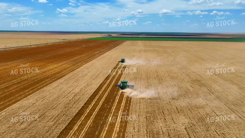 Aerial of Wheat Harvest 199064