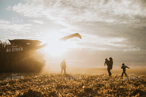 Farm Family in Corn Field 6951