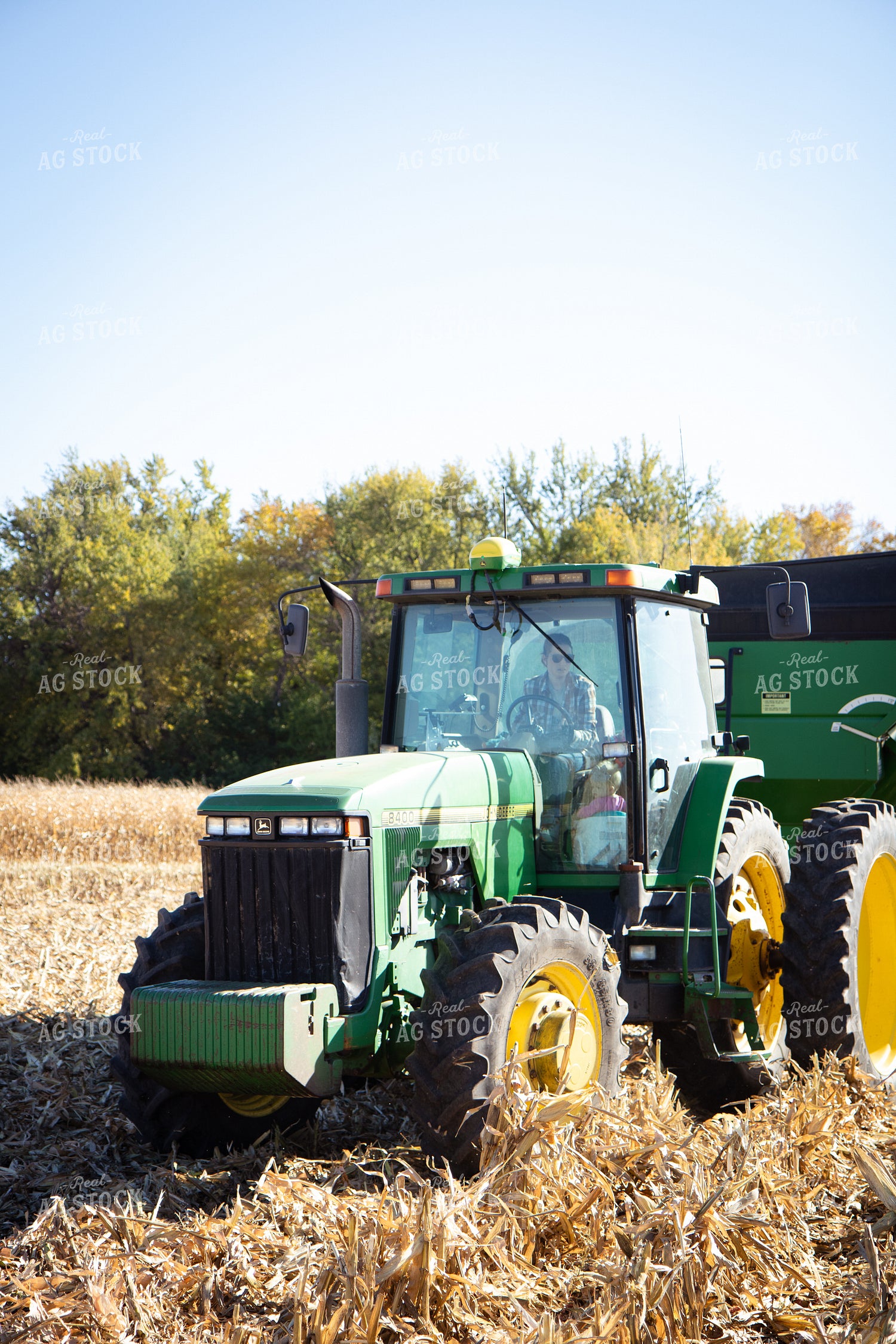 Female Farmer Driving Tractor 67542