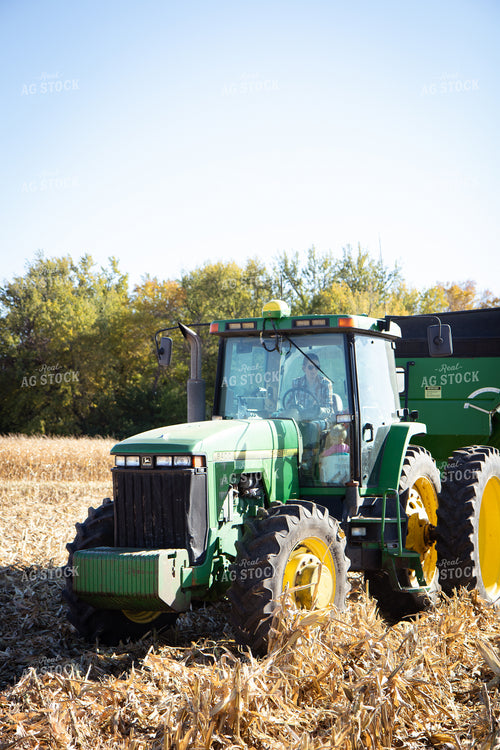 Female Farmer Driving Tractor 67542