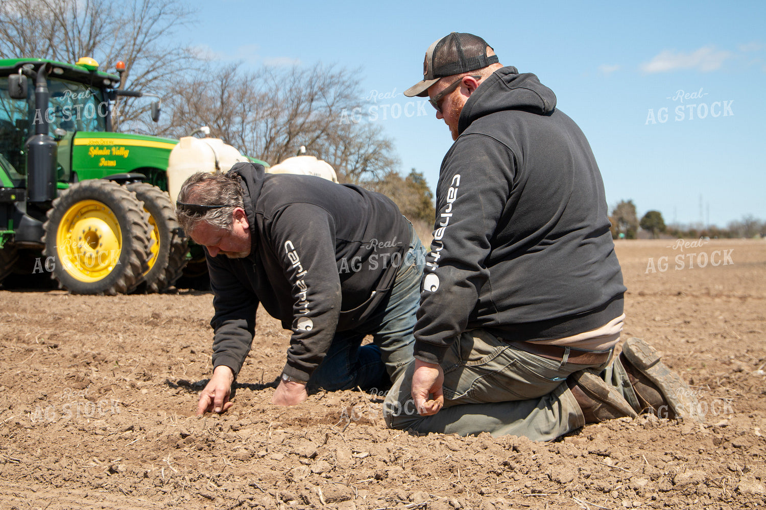 Farmers Checking Seed Depth 157292
