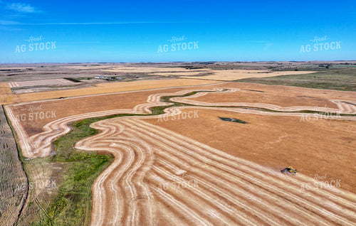 Aerial of Wheat Harvest 141178