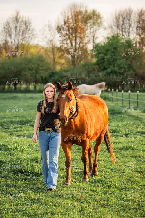 Farm Kid with Horse 270198