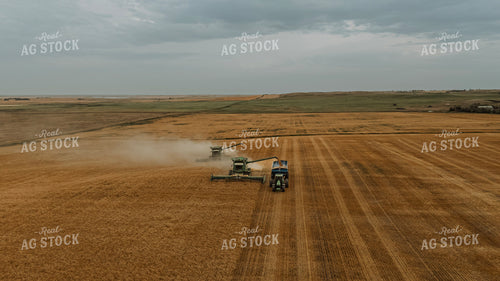 Aerial of Wheat Harvest 187282