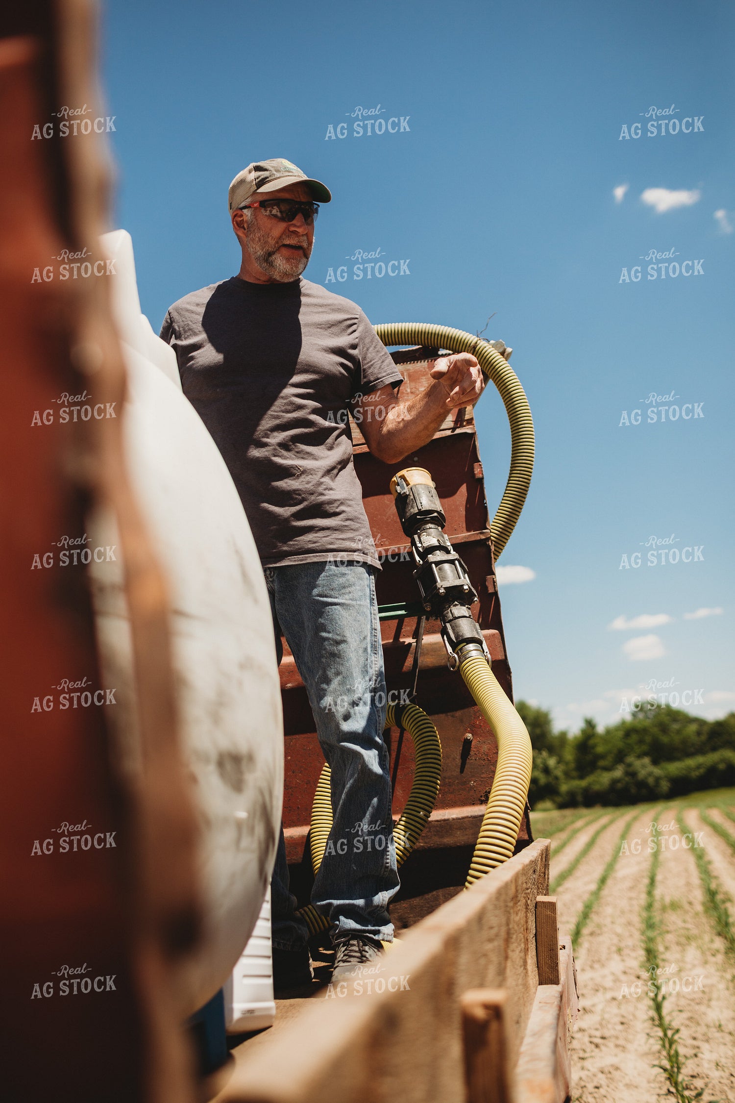 Farmer Mixing Chemicals 5776