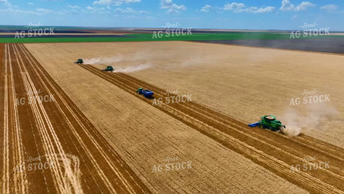 Aerial of Wheat Harvest 199078