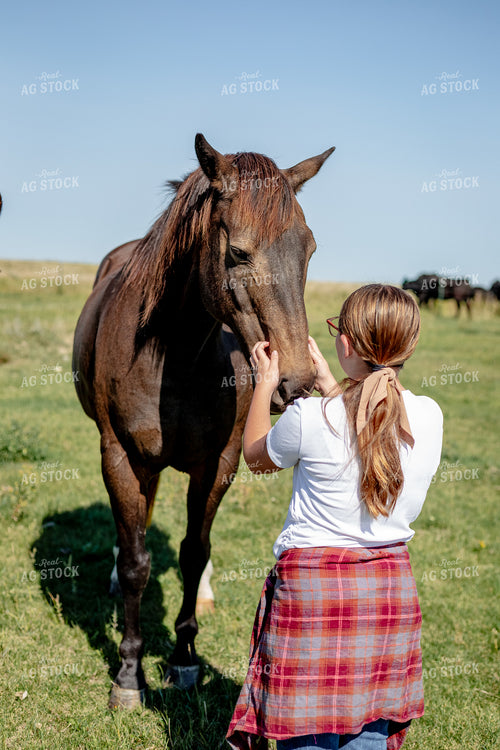 Farm Kid with Horse 155278
