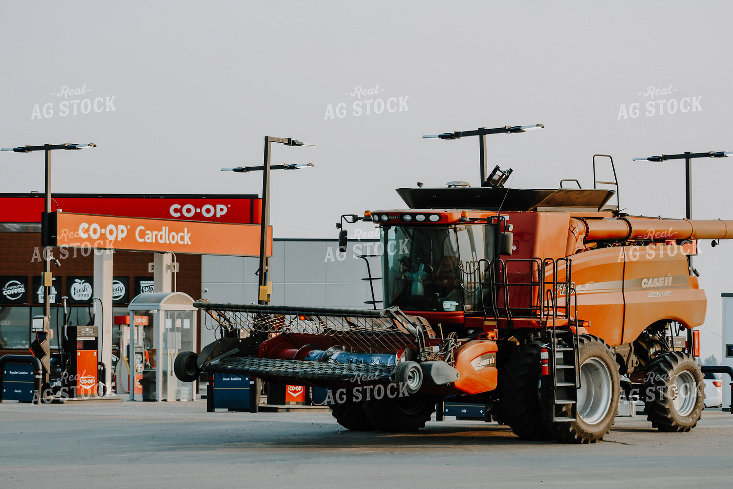 Combine at Gas Station 187012