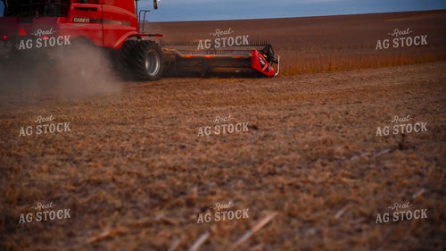 Combine Harvesting Soybeans 25762