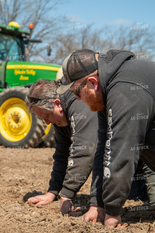 Farmers Checking Seed Depth 157294