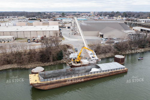 Unloading Dry Fertilizer From Barge 79179