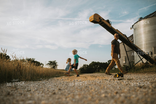 Farmer and Farm Kids on Farm 5968
