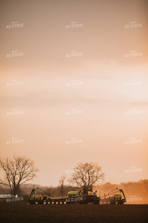 Planter in Field at Sunset 5707
