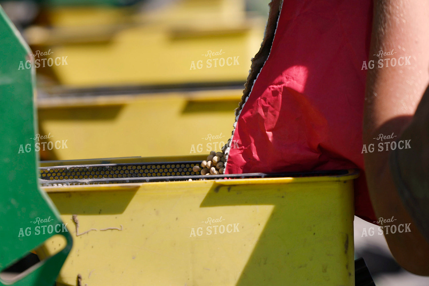 Loading Planter with Seed Bags 129088