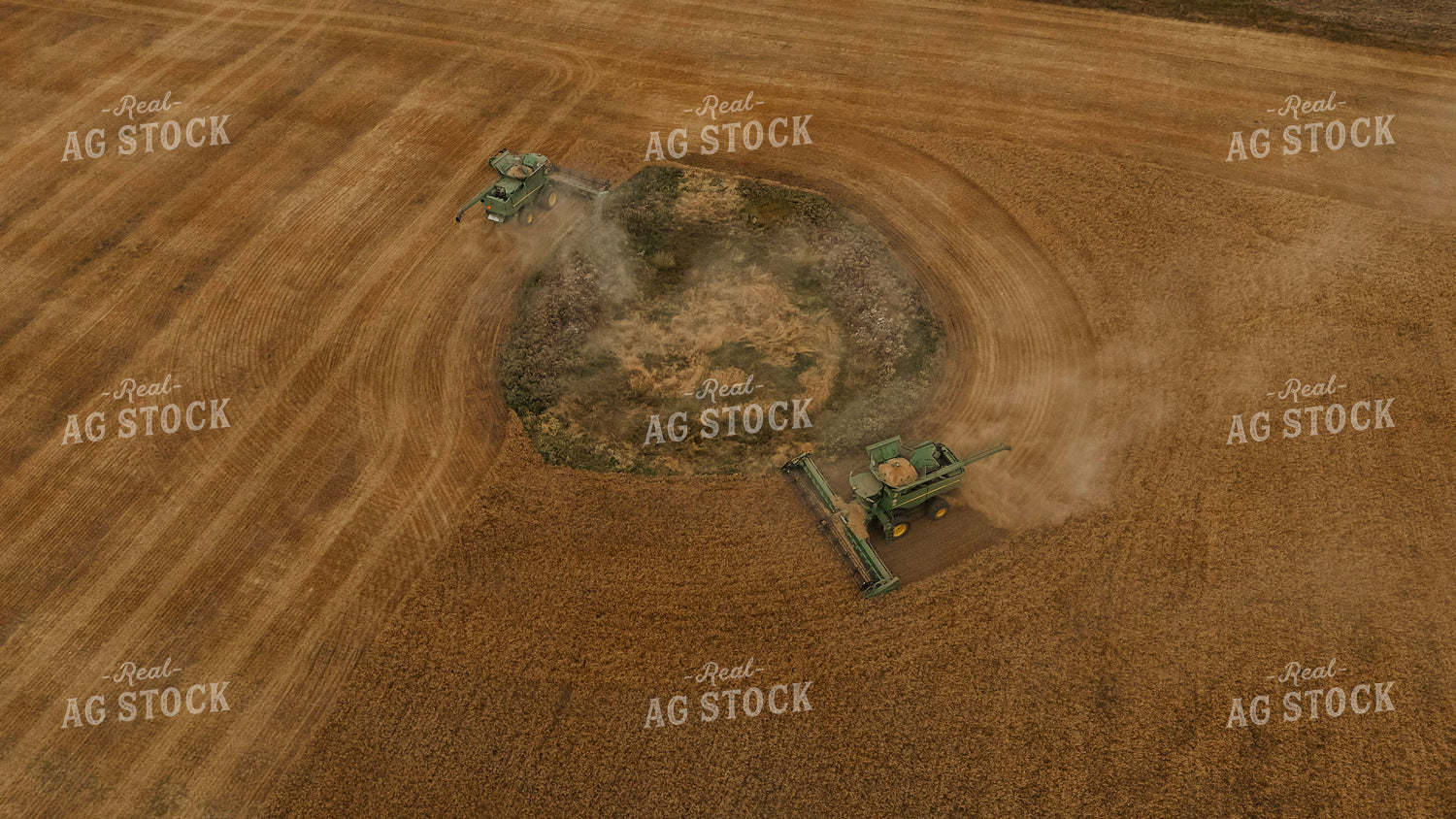 Aerial of Wheat Harvest 187280