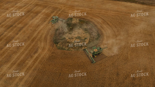 Aerial of Wheat Harvest 187280