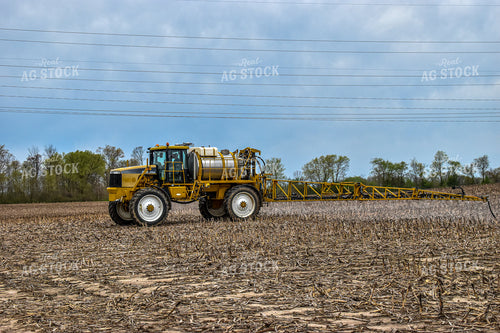 Spraying Harvested Corn Field 84018
