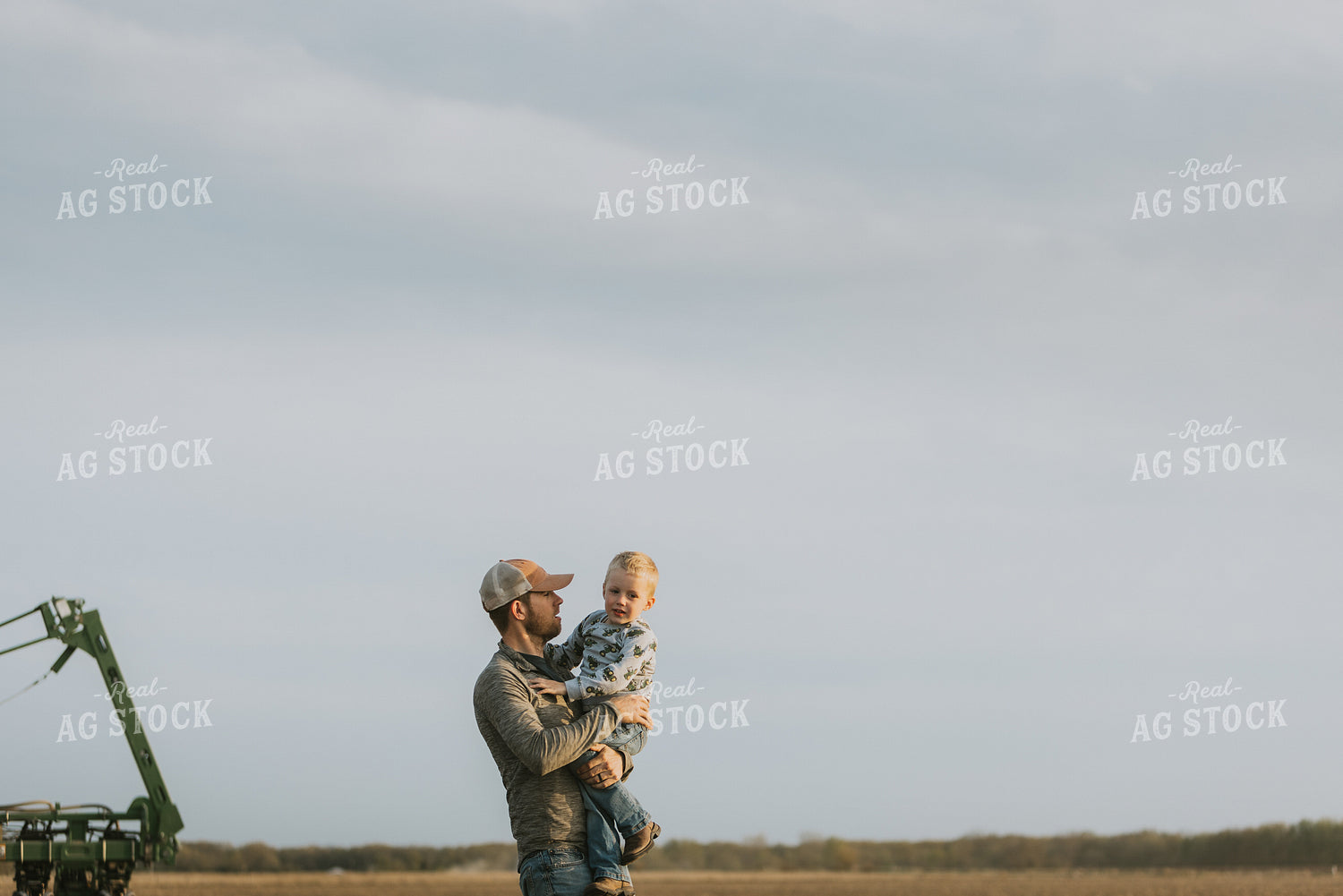 Farm Family in Field by Planter 8214
