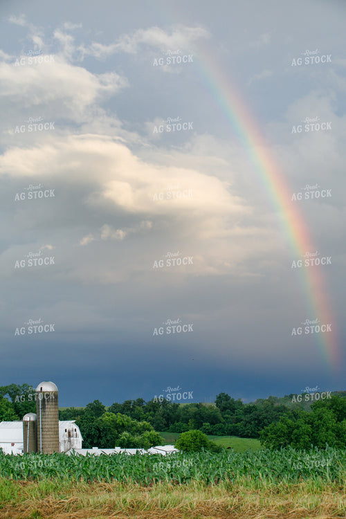 Rainbow Over Scenic Landscape 145030