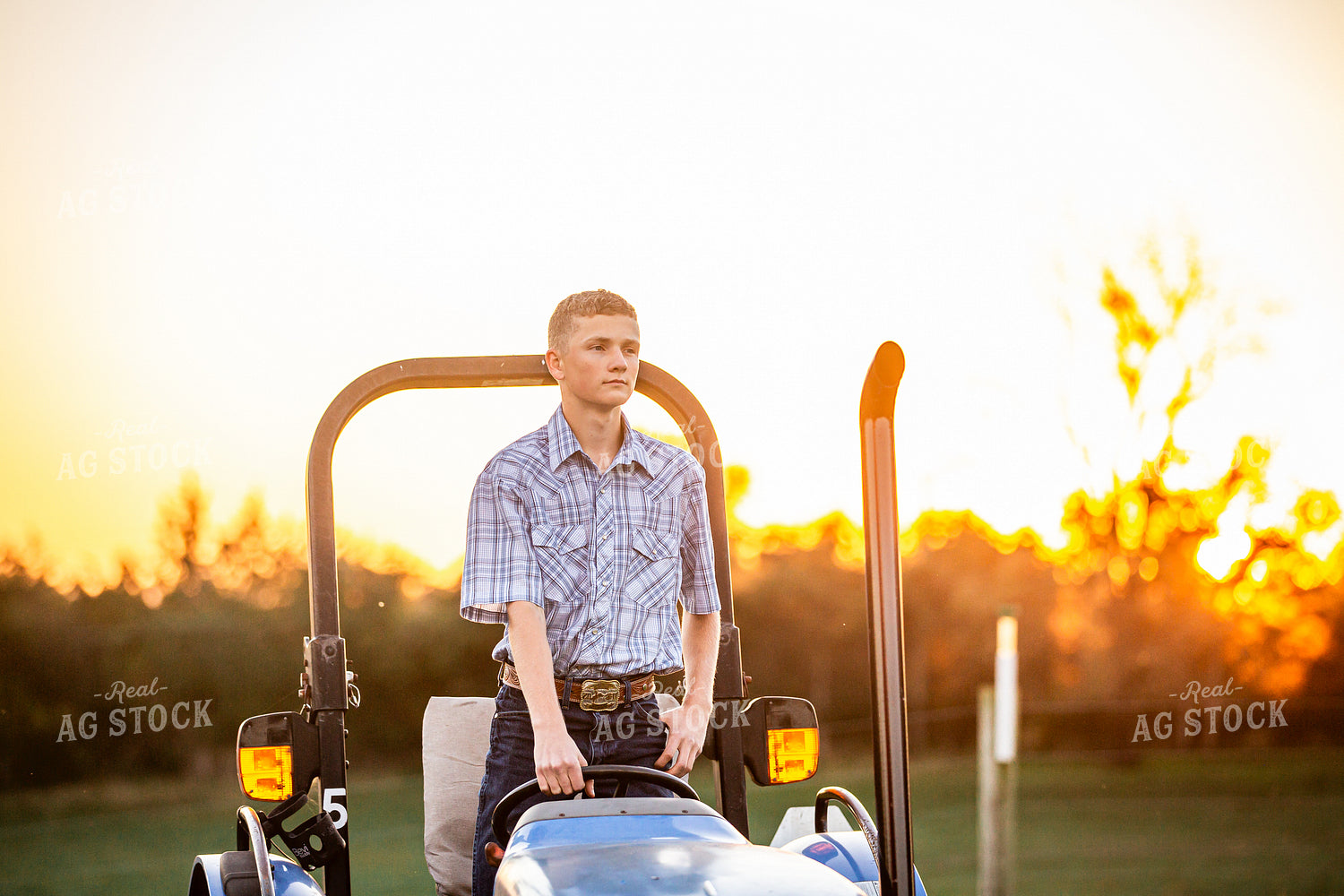Farm Kid on Tractor 270408