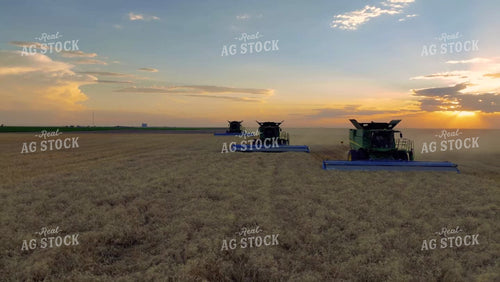Aerial of Wheat Harvest 199017