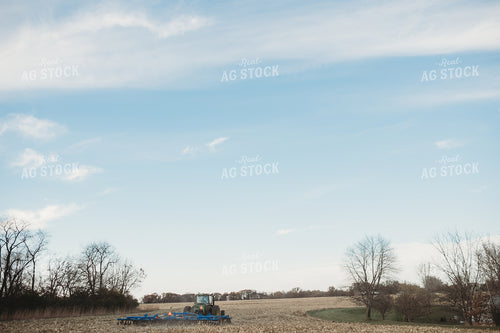 Tractor Disking Corn Field 3636