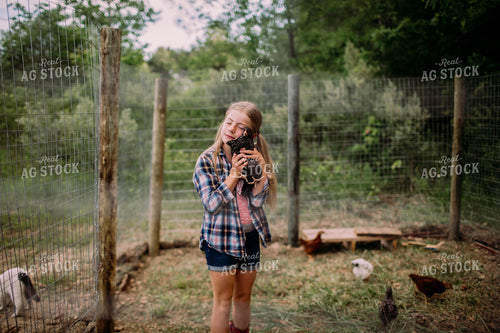 Farm Kid with Chicken 169046