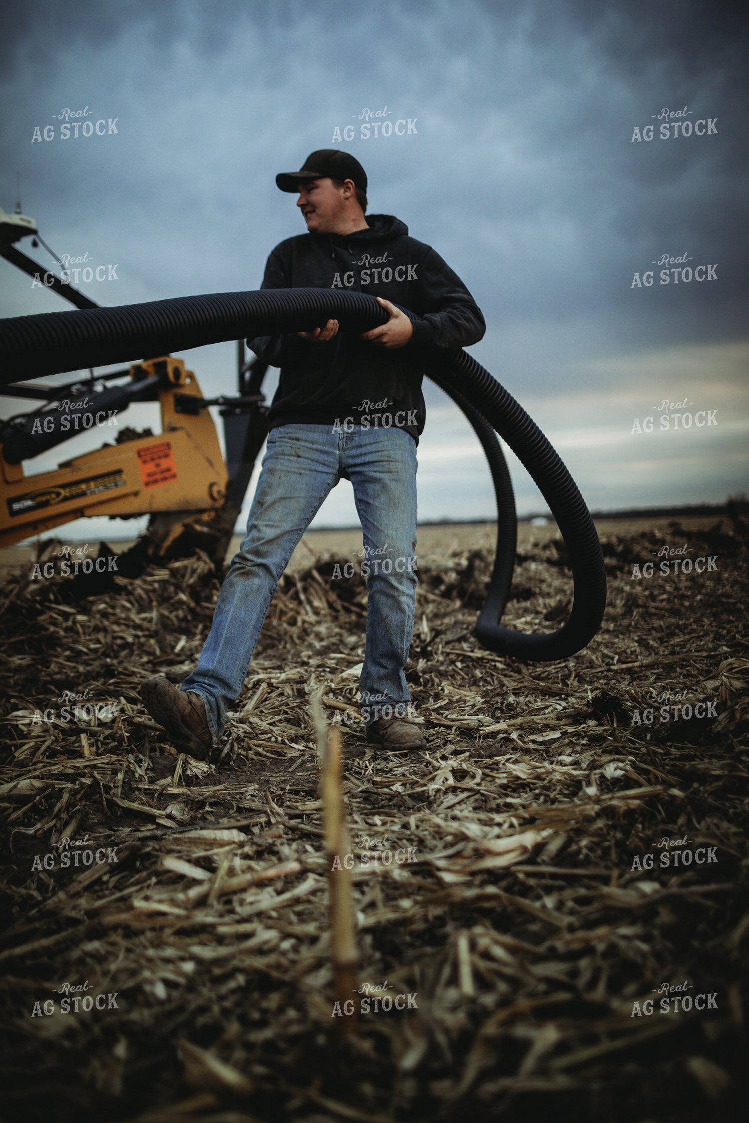 Farmer with Field Tile 3687
