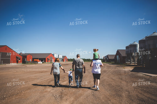 Farm Family Walking Together 169022