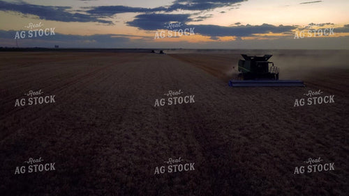 Aerial of Wheat Harvest 199015