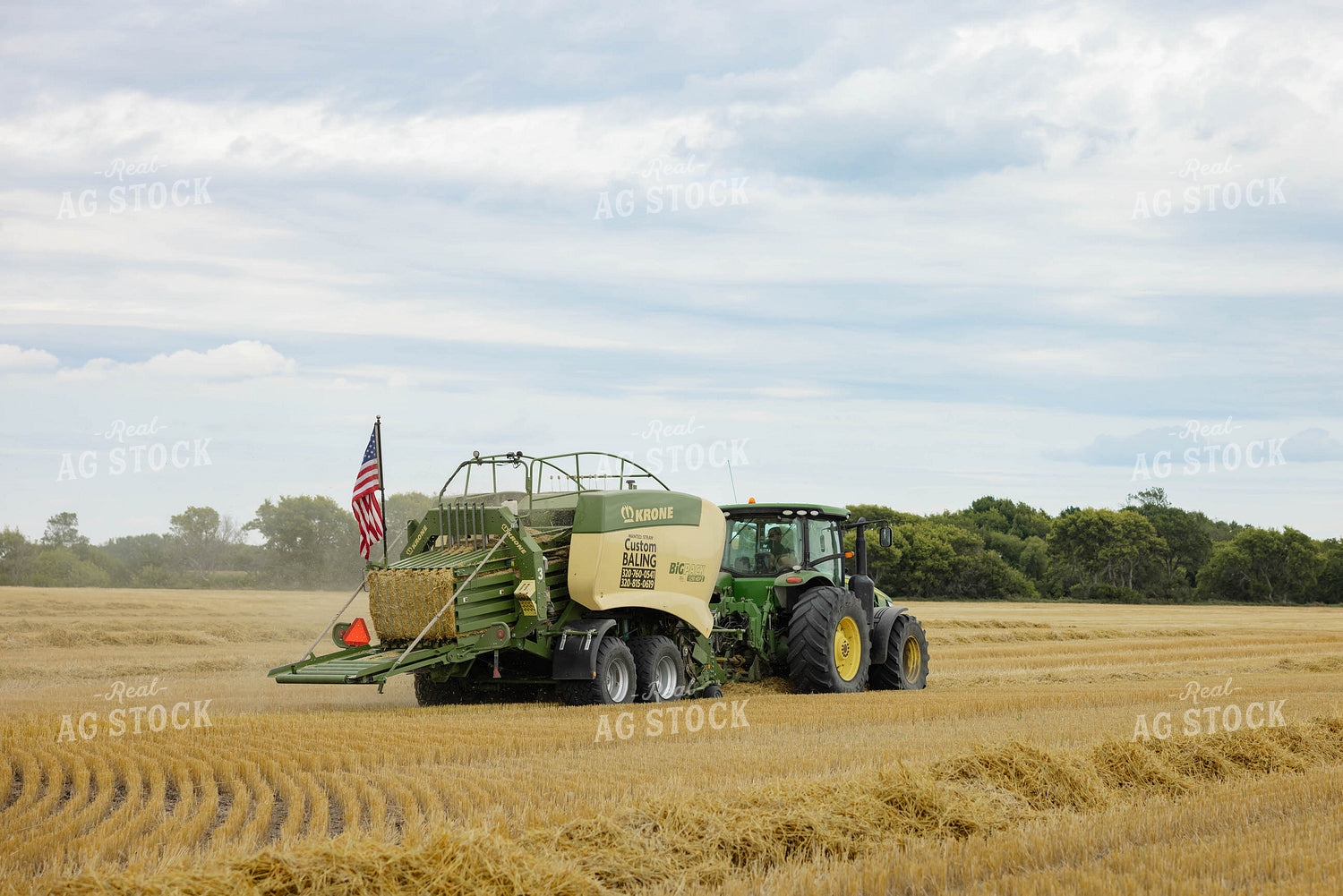 Baling Wheat Straw 296038