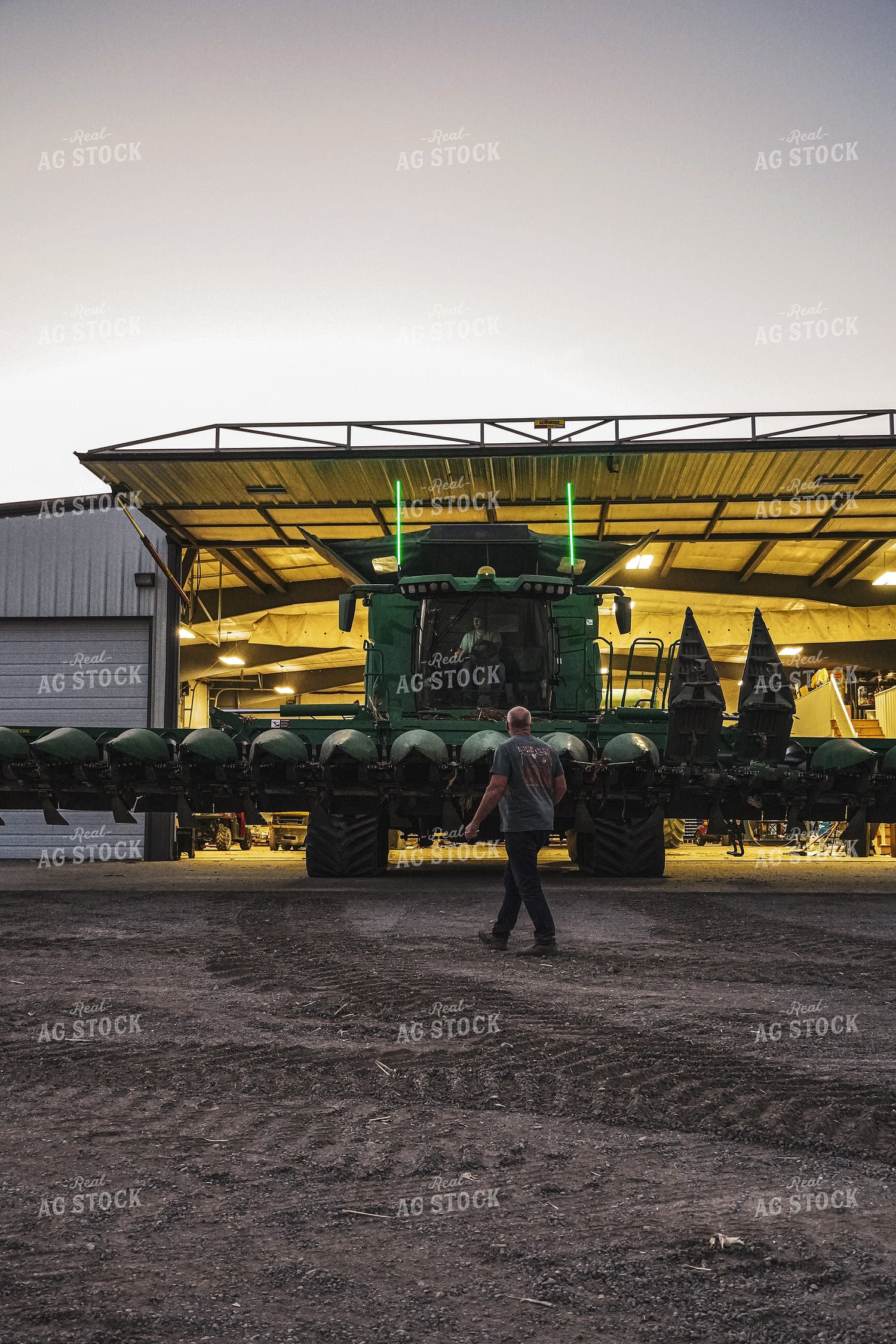 Putting Combine in Shed 273009