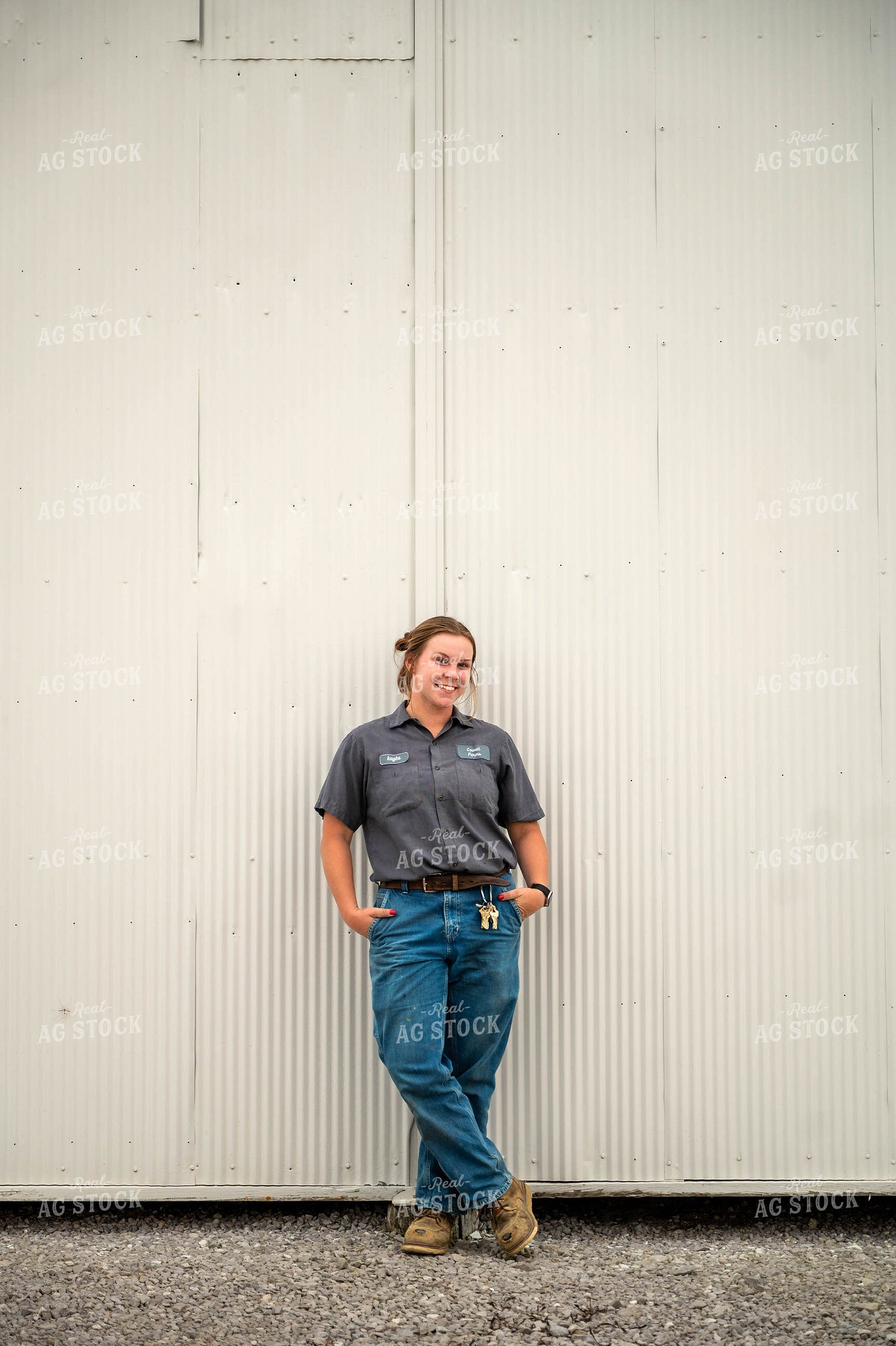 Female Farmer by Shed 115733