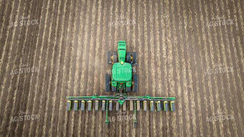 Aerial View of Tractor Planting Field 56635