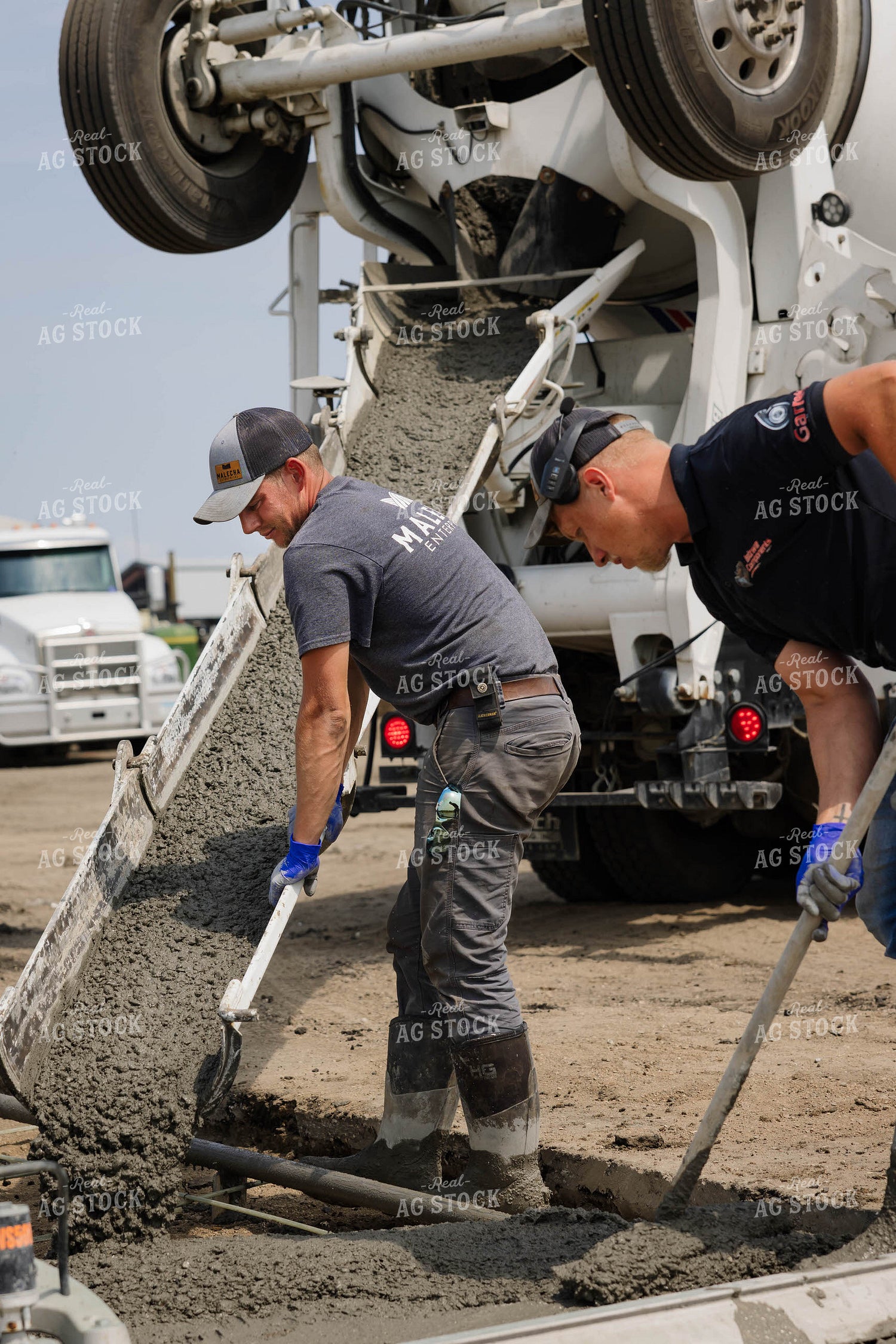Pouring Cement at Dairy Farm 152662