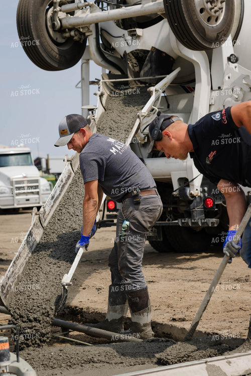 Pouring Cement at Dairy Farm 152662