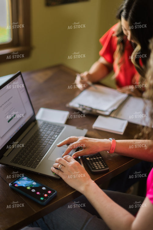 Female Farmers on Computer 8100