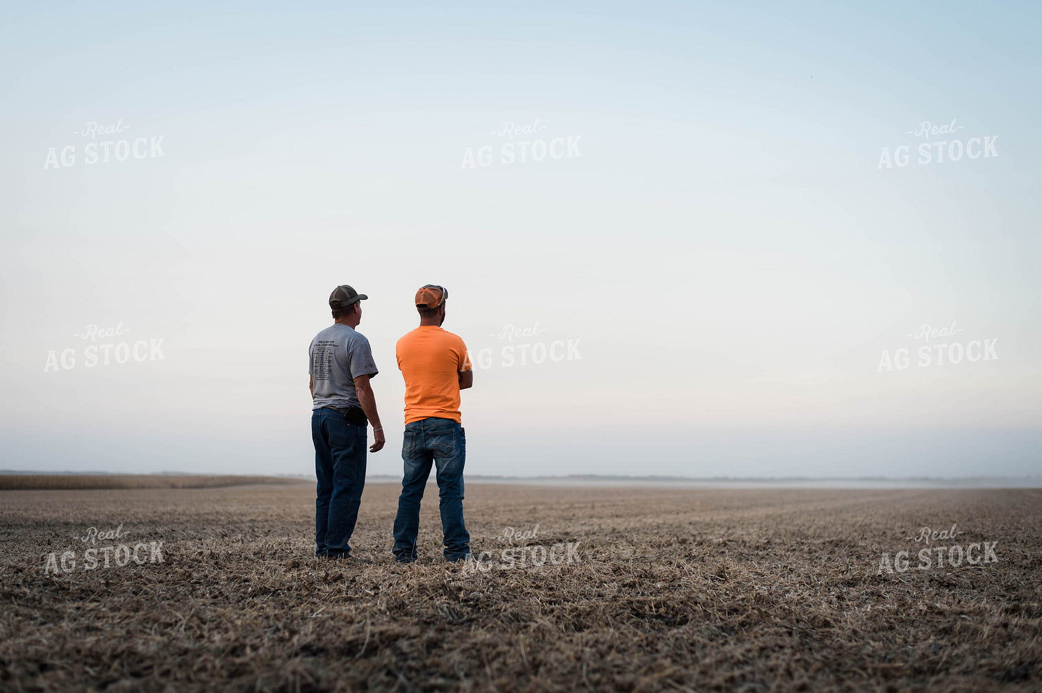 Farmers Standing in Field 115034