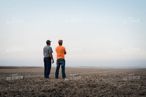 Farmers Standing in Field 115034