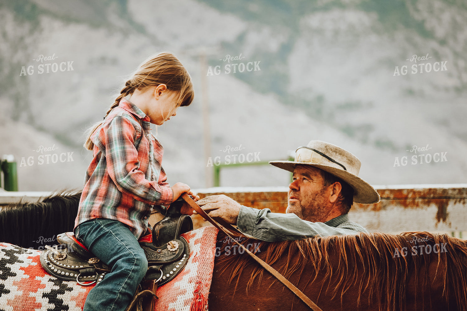 Farm Kid on Horse 78014