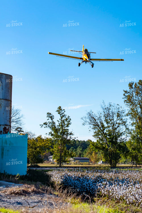 Crop Duster Spraying Cotton Field 136247