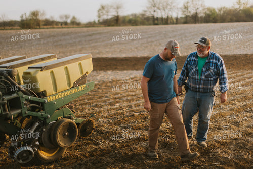 Farmers Talking in Field 7453