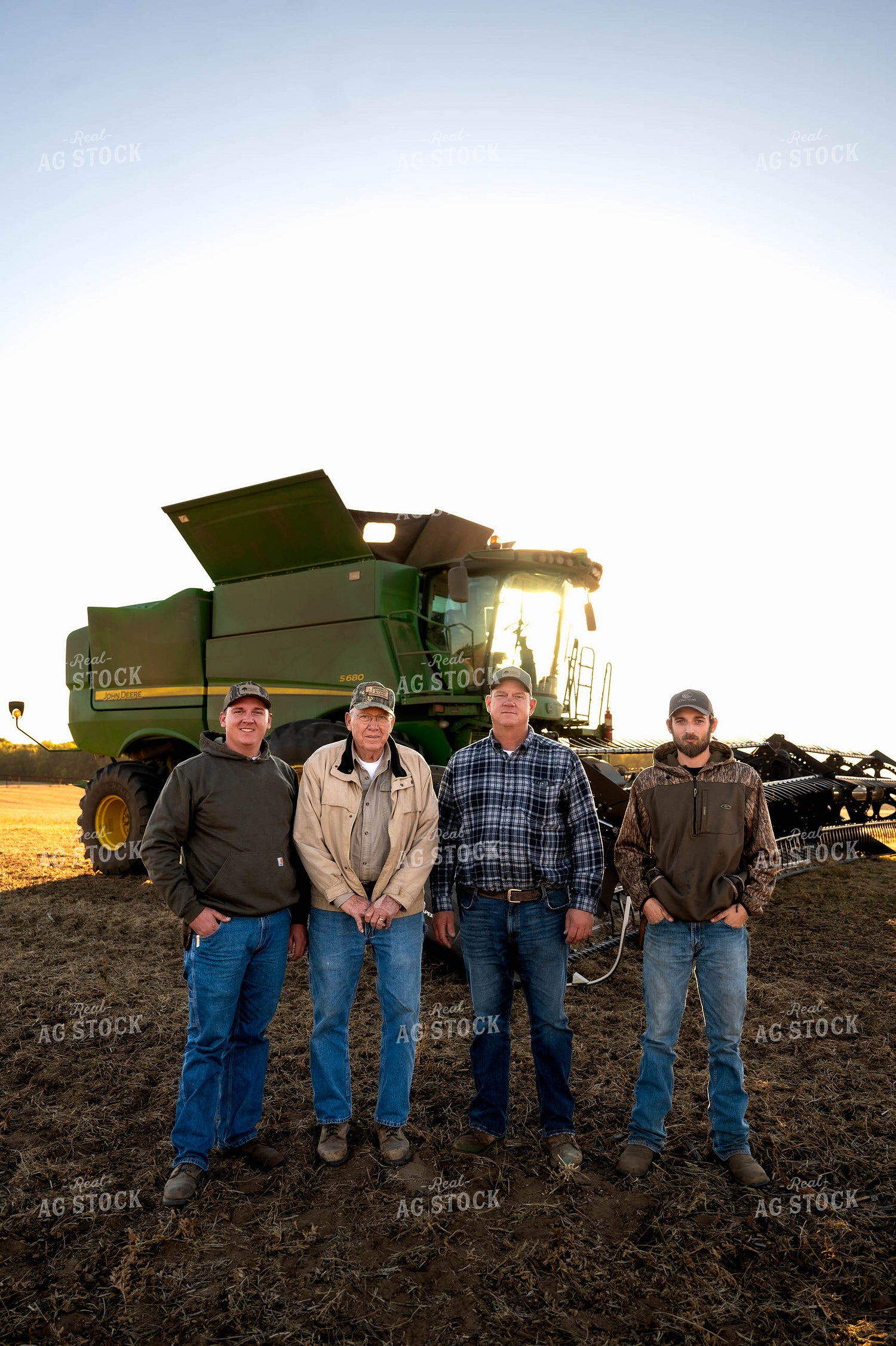 Farm Family by Combine 115435