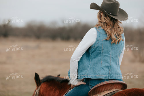 Cowgirl on Horseback 205138